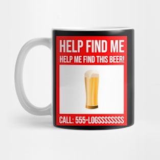 Dad Shirt Father Day Gifts Men Presents - Missing Beer Mug